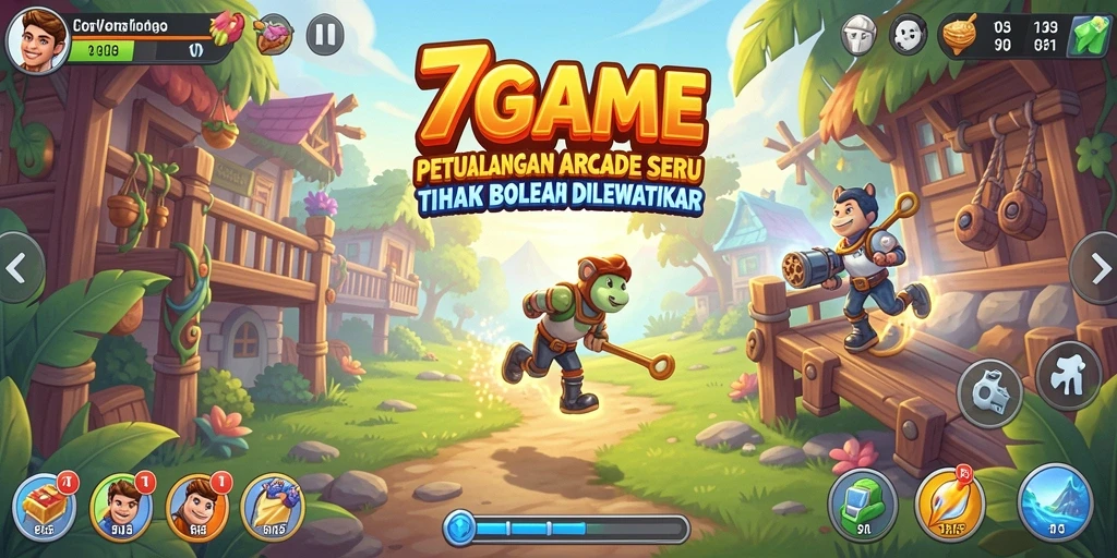 Tangkapan layar <strong>7GAME</strong> menampilkan gameplay menegangkan dan penuh warna.