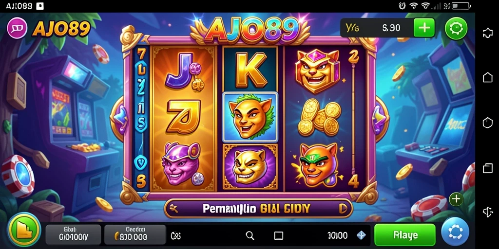 Gameplay AJO89 yang seru dan menegangkan dalam permainan slot.