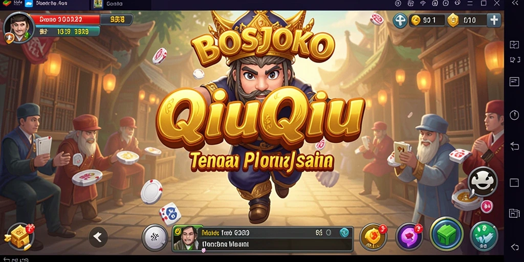 Tampilan permainan QiuQiu yang seru dan menarik.