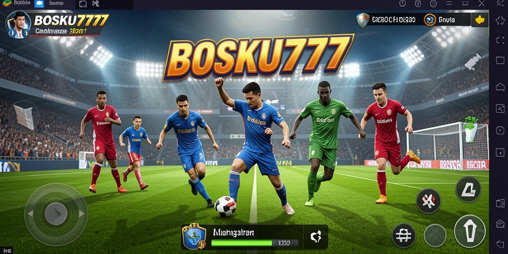 Screenshot BOSKU777 menampilkan aksi mendebarkan dalam permainan olahraga.