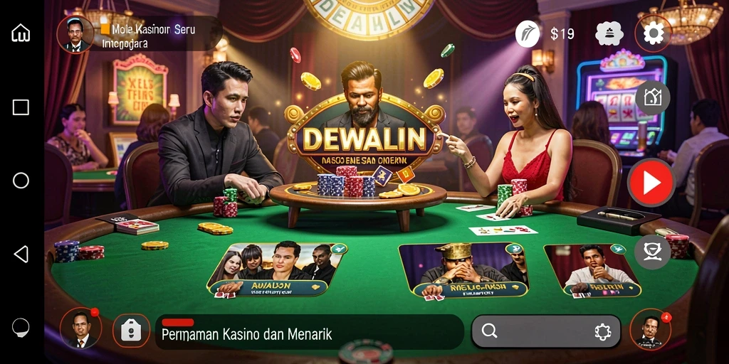 Screenshot gameplay DEWALIN yang menggugah selera di dunia Kasino.