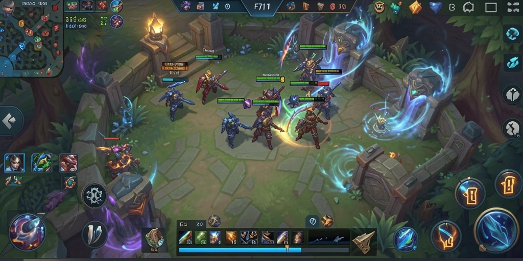 Tampilan gameplay <strong>F7F7</strong> yang menarik dan penuh aksi di arena pertempuran.