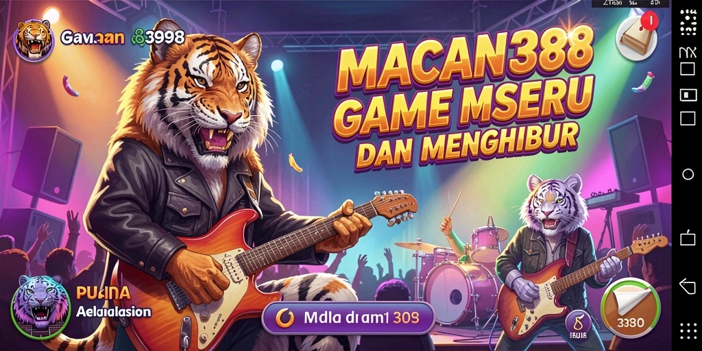 Tampilan gameplay seru dan interaktif dari MACAN388 saat kamu bermain musik.