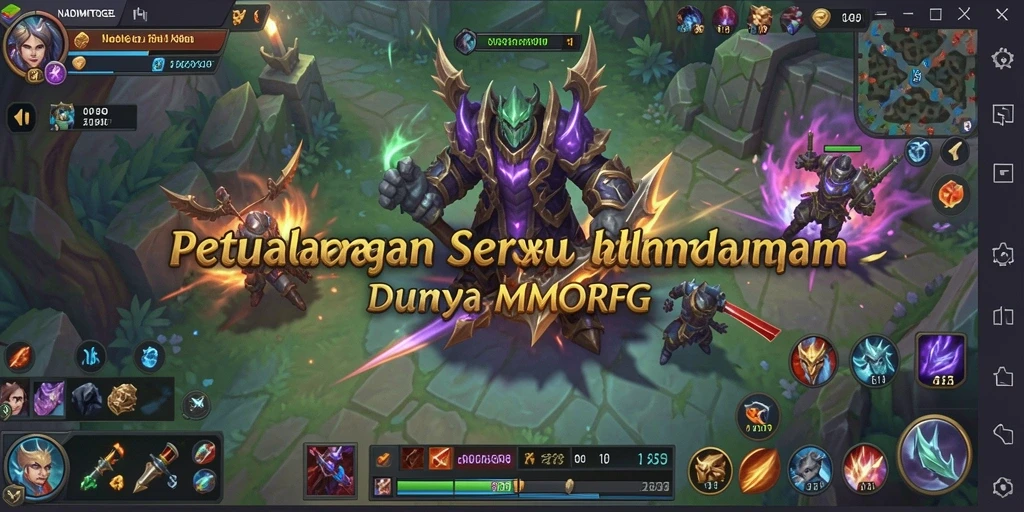 Tampilan gameplay seru dalam dunia MMORPG NADIMTOGEL.