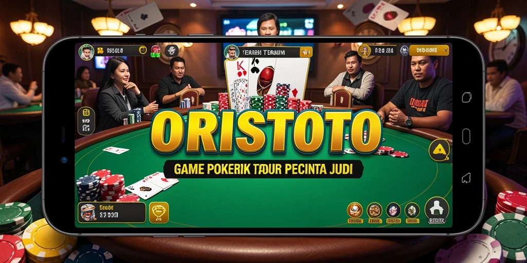 Screenshot gameplay ORISTOTO menampilkan suasana tegang saat bermain Poker.