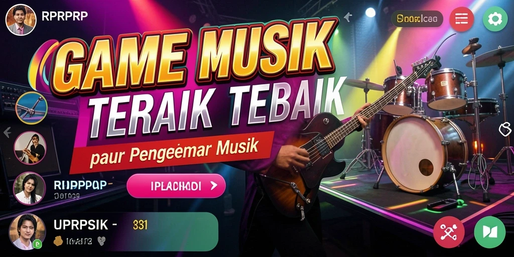 Tampilan gameplay interaktif dalam aplikasi RPRPRP yang menarik.